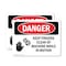 Signmission Keep Fingers Clear Of Machine Motion Danger Sign, Plastic, 10in W x 7in L, 2PK OS-2PACK-DS-P-710-L-1386 - alternate 1
